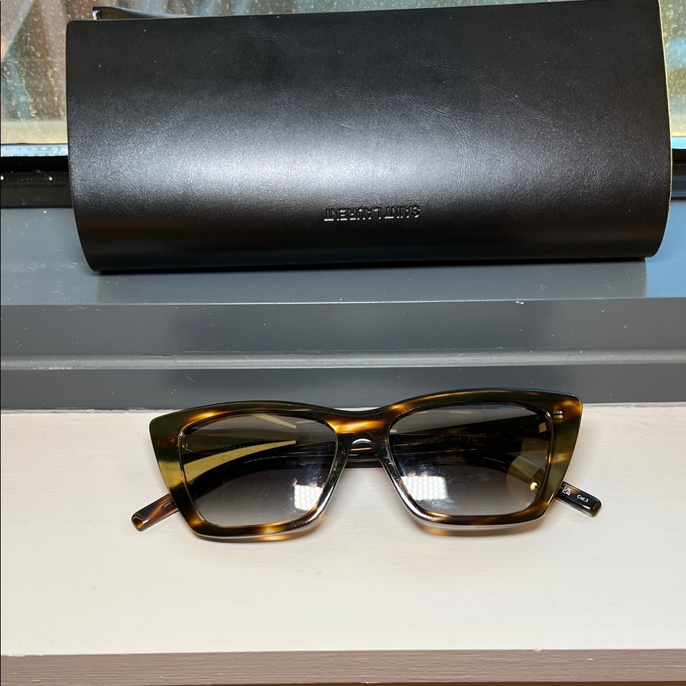 Saint Laurent Tortoise Shell Sunglasses